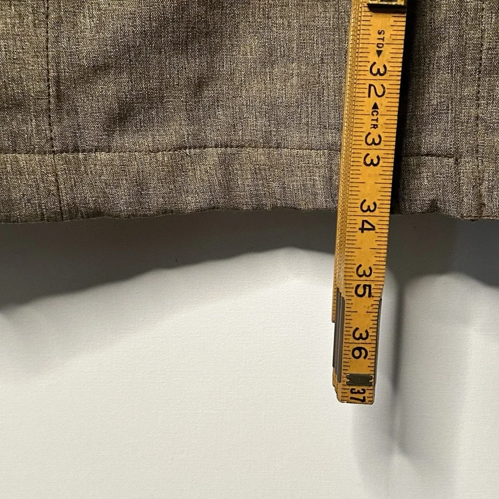 Lands End Hooded Jacket Size Large Winter Coat Brown